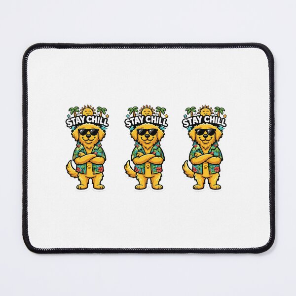 Item preview, Stay Chill Summer Dog Sticker designed and sold by SainiArt19.