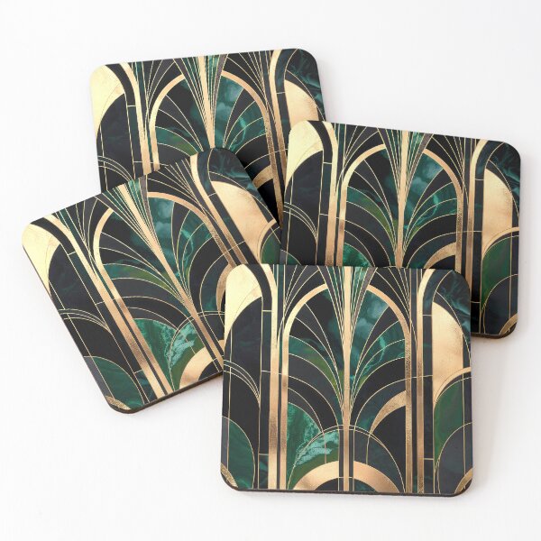 Item preview, Emerald Art Deco Reverie designed and sold by spanev.