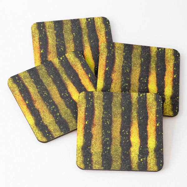 Item preview, Black Gold Glitter Stripes designed and sold by bubblegoth.