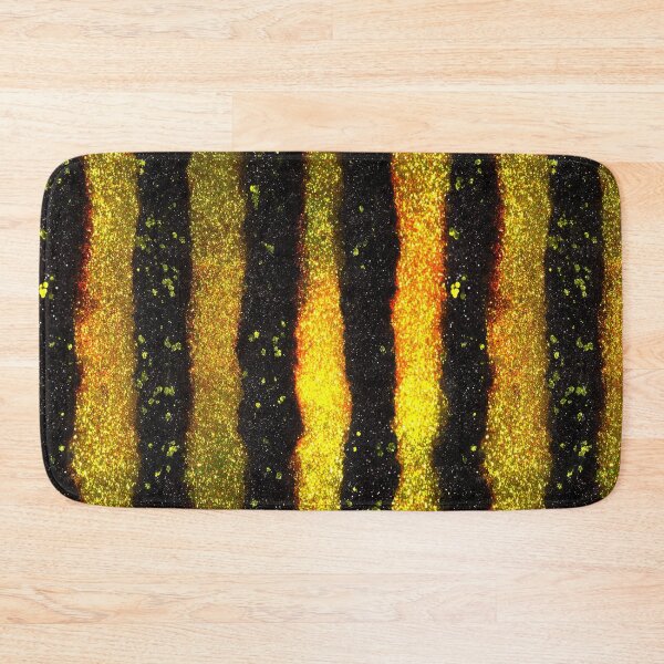 Item preview, Black Gold Glitter Stripes designed and sold by bubblegoth.