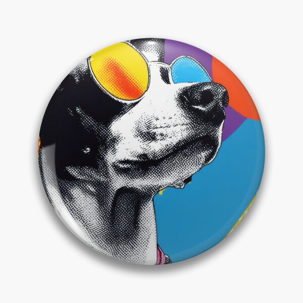 Item preview, Colorful sunglasses on dog designed and sold by anytka.