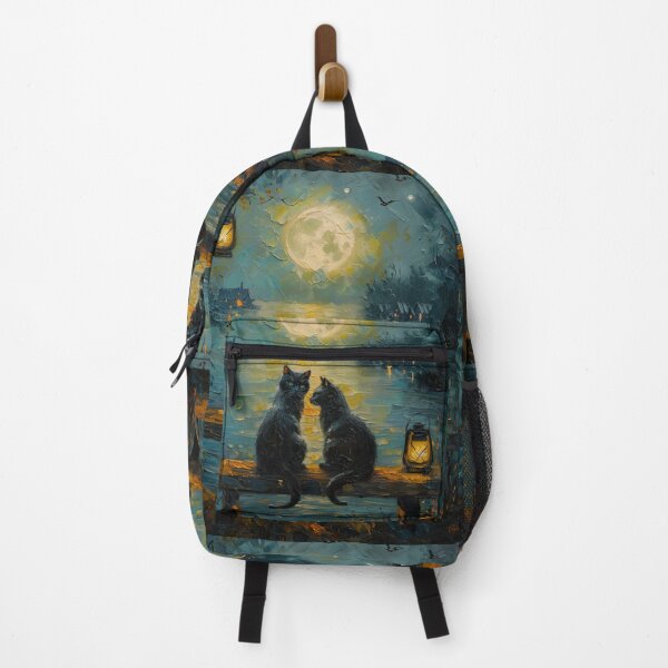 Item preview, Two Black Cats Under the Moonlight designed and sold by Erika Kaisersot.