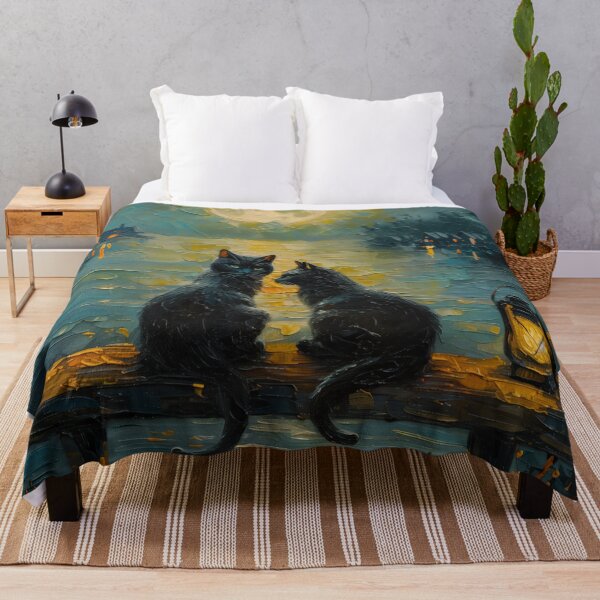 Item preview, Two Black Cats Under the Moonlight designed and sold by Erika Kaisersot.