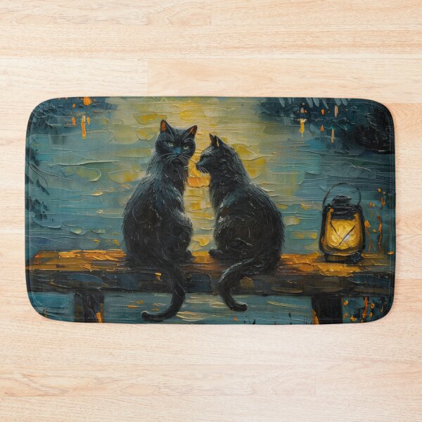 Item preview, Two Black Cats Under the Moonlight designed and sold by Erika Kaisersot.