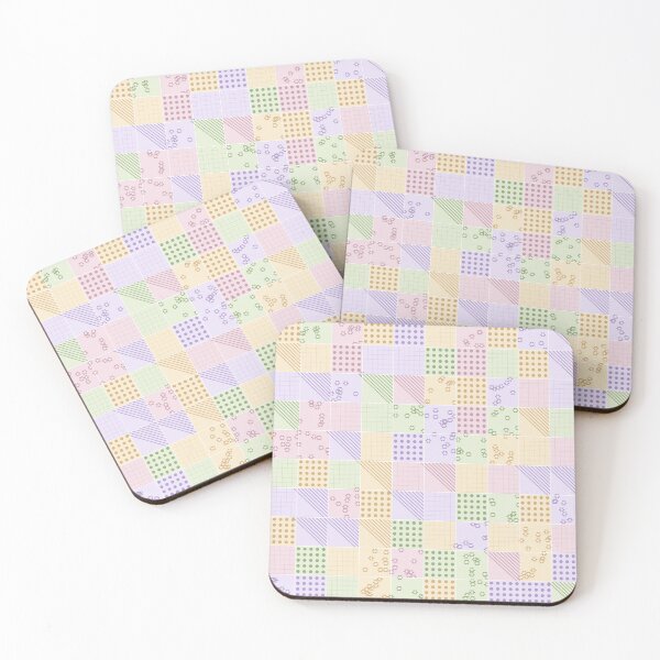 Item preview, Vintage Pastel Patchwork Floral Pattern designed and sold by JunnuCreations.