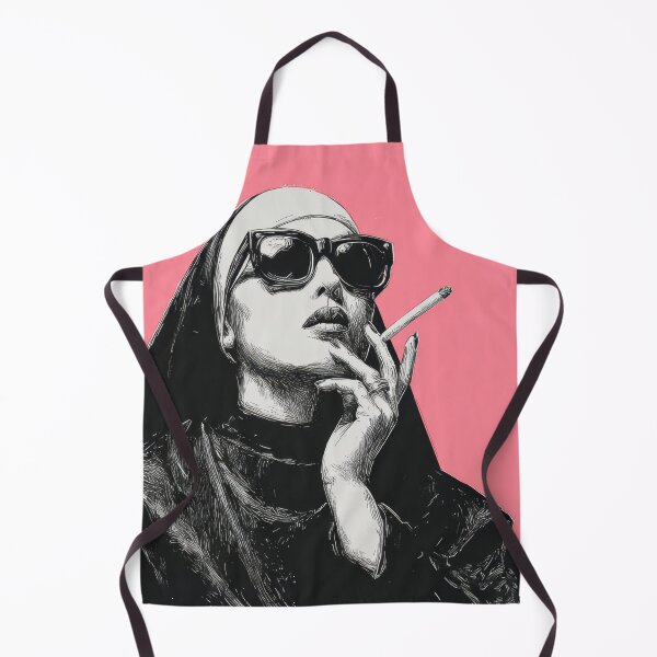 Item preview, Nun in shades smokes a cig designed and sold by anytka.
