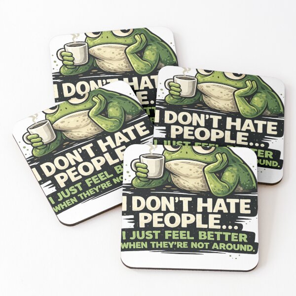 Item preview, Funny Introvert Frog – I Don't Hate People I Just Feel Better When They're Not Around designed and sold by RisingAura.