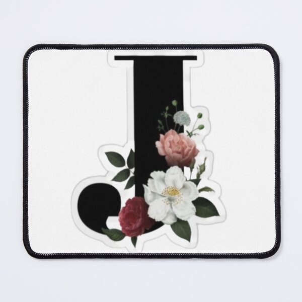 Item preview, Elegant Floral Letter J Monogram – Aesthetic Botanical Flower Alphabet Initial designed and sold by PixelVibe Art.