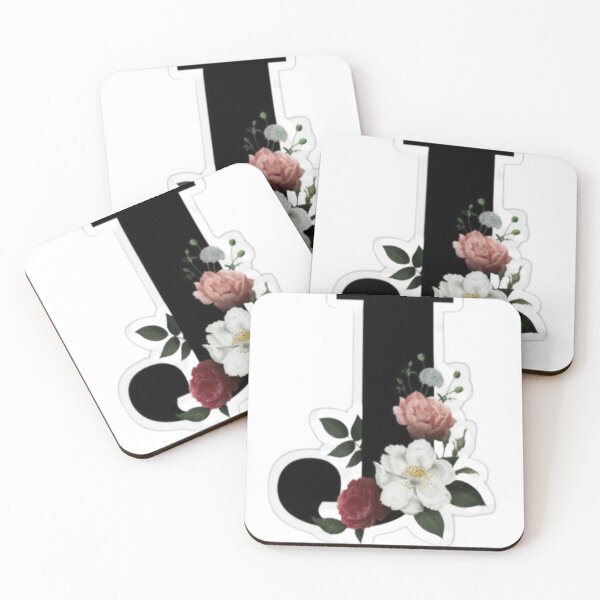 Item preview, Elegant Floral Letter J Monogram – Aesthetic Botanical Flower Alphabet Initial designed and sold by PixelVibe Art.