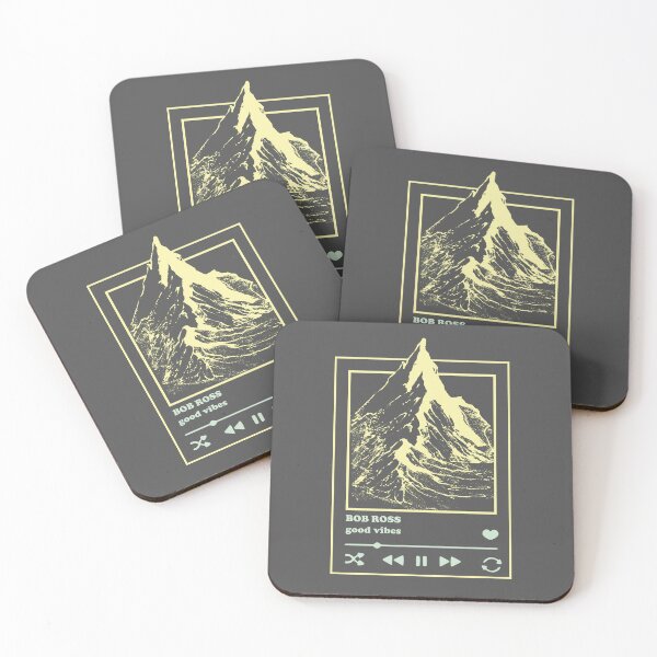 Item preview, Bob Ross Mighty Mountain Peak Player (Neg) designed and sold by SKETCHYANDGRAPHIC.