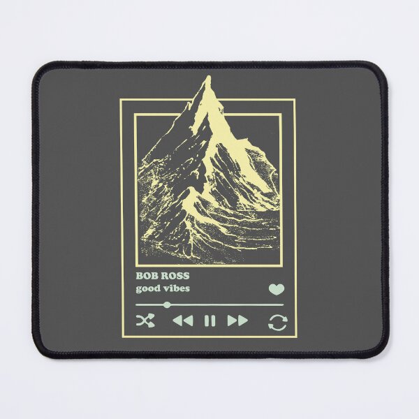Item preview, Bob Ross Mighty Mountain Peak Player (Neg) designed and sold by SKETCHYANDGRAPHIC.