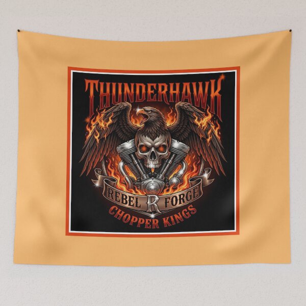 Item preview, Thunderhawk Rebel Forge - Chopper Kings Biker Eagle Skull designed and sold by Italian Ink Studio.