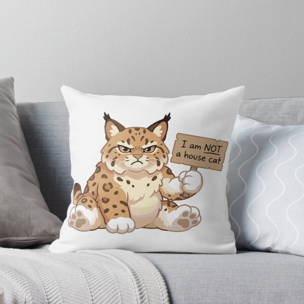 Item preview, The Spicy House Cat Funny Bobcat Meme designed and sold by Petzzz.