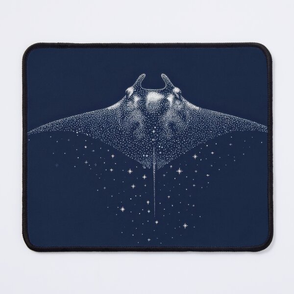 Item preview, Manta ray swims through dark water designed and sold by anytka.