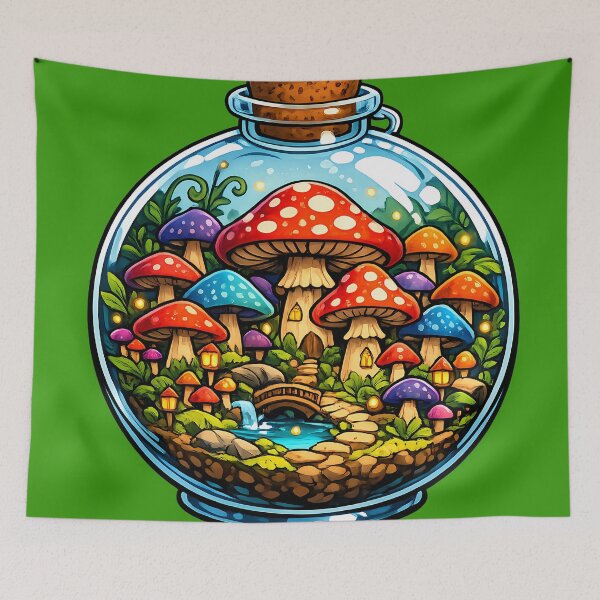 Item preview, Magic Mushroom Forest in a Terrarium designed and sold by kyokugen.