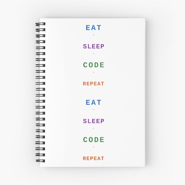 Item preview, Eat Sleep Code Repeat Programmer Developer Life Humour designed and sold by ShirtDotExe.