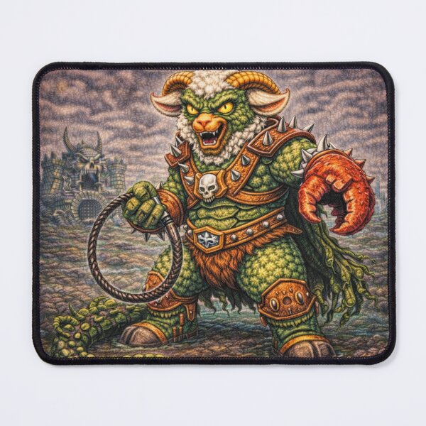 Item preview, Whip-Lash Wool, Wooly-Shell Mauler of the Mire | Sheep-Man Sheepism Parody designed and sold by Thpoar.