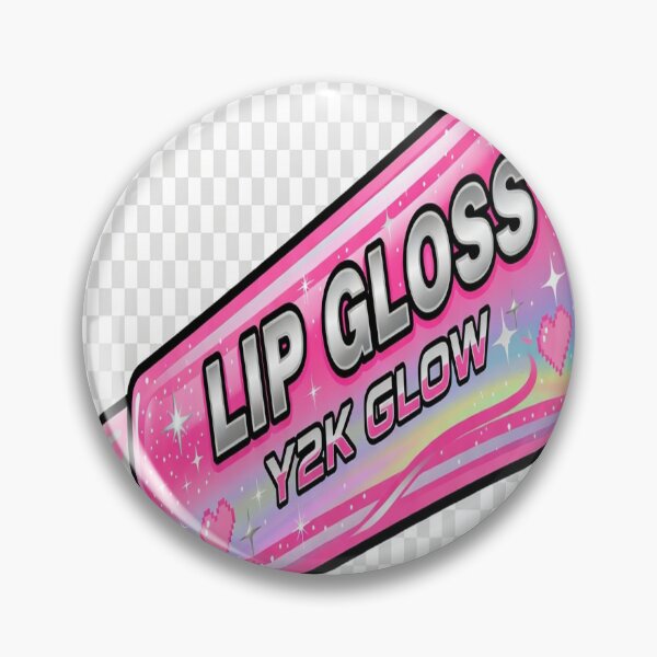 Item preview, Y2K Lip Gloss Glow Wall Art Print | Pink Holographic Makeup Aesthetic Digital Download designed and sold by NeonbyChuck.
