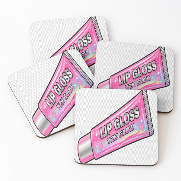 Item preview, Y2K Lip Gloss Glow Wall Art Print | Pink Holographic Makeup Aesthetic Digital Download designed and sold by NeonbyChuck.