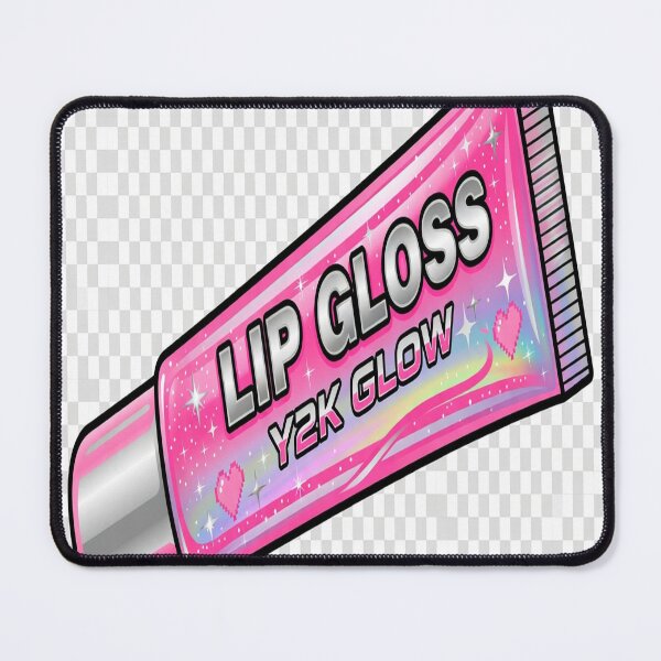 Item preview, Y2K Lip Gloss Glow Wall Art Print | Pink Holographic Makeup Aesthetic Digital Download designed and sold by NeonbyChuck.