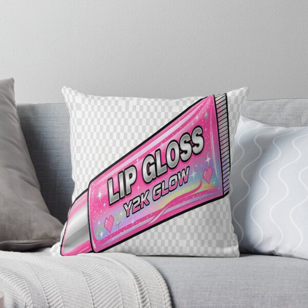 Item preview, Y2K Lip Gloss Glow Wall Art Print | Pink Holographic Makeup Aesthetic Digital Download designed and sold by NeonbyChuck.