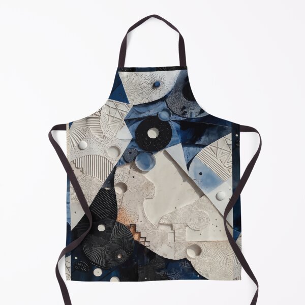 Item preview, Blue Geometric Texture Collage – Modern Abstract Pattern designed and sold by RidaSalArt.