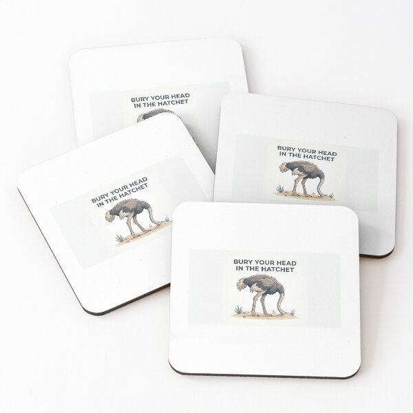 Item preview, Bury Your Head in the Hatchet – Ostrich Humour designed and sold by Mugged & Inspired.