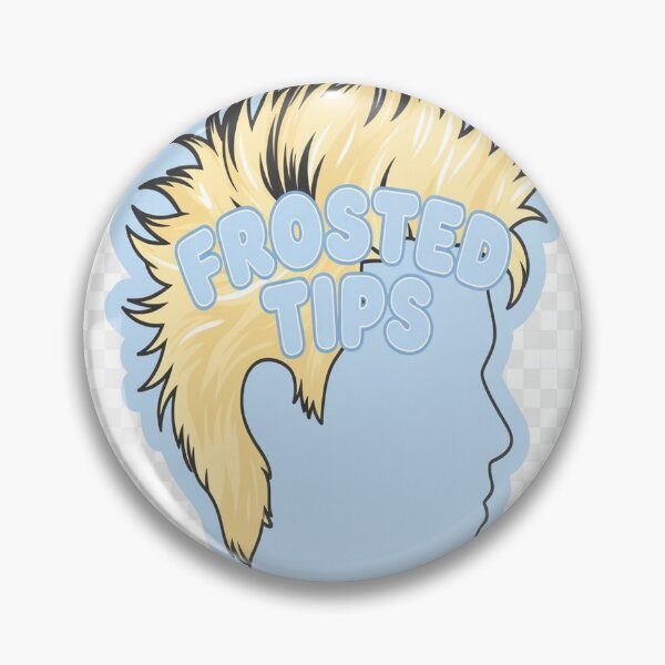 Item preview, Frosted Tips Hair Sticker | Blonde Spiky Mullet Wall Art Digital Download designed and sold by NeonbyChuck.