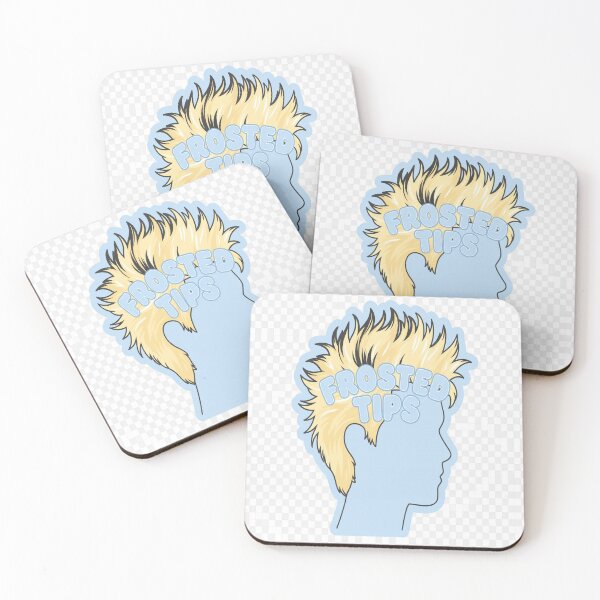Item preview, Frosted Tips Hair Sticker | Blonde Spiky Mullet Wall Art Digital Download designed and sold by NeonbyChuck.