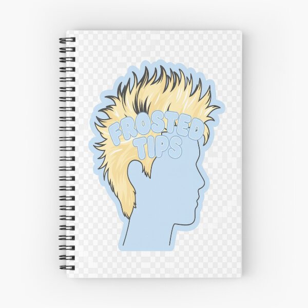 Item preview, Frosted Tips Hair Sticker | Blonde Spiky Mullet Wall Art Digital Download designed and sold by NeonbyChuck.