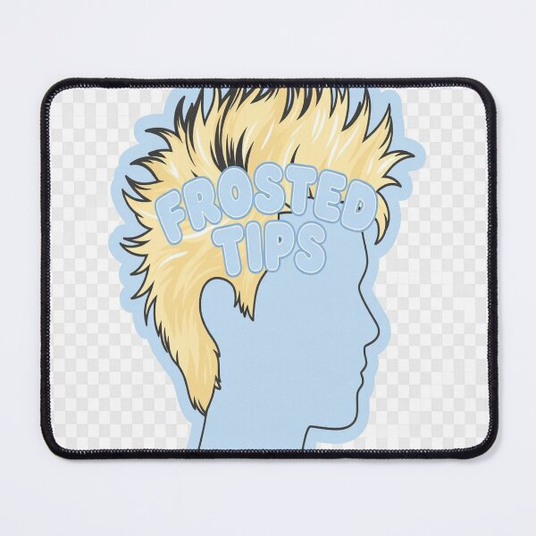 Item preview, Frosted Tips Hair Sticker | Blonde Spiky Mullet Wall Art Digital Download designed and sold by NeonbyChuck.