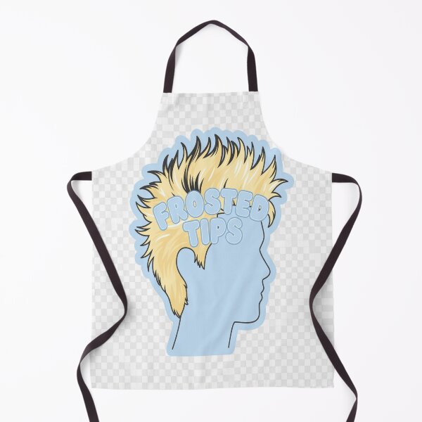 Item preview, Frosted Tips Hair Sticker | Blonde Spiky Mullet Wall Art Digital Download designed and sold by NeonbyChuck.