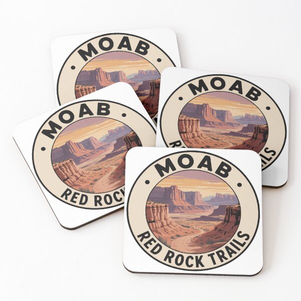 Item preview, Moab Red Rock Trails Sticker – Utah Canyon Desert Landscape designed and sold by pod24.
