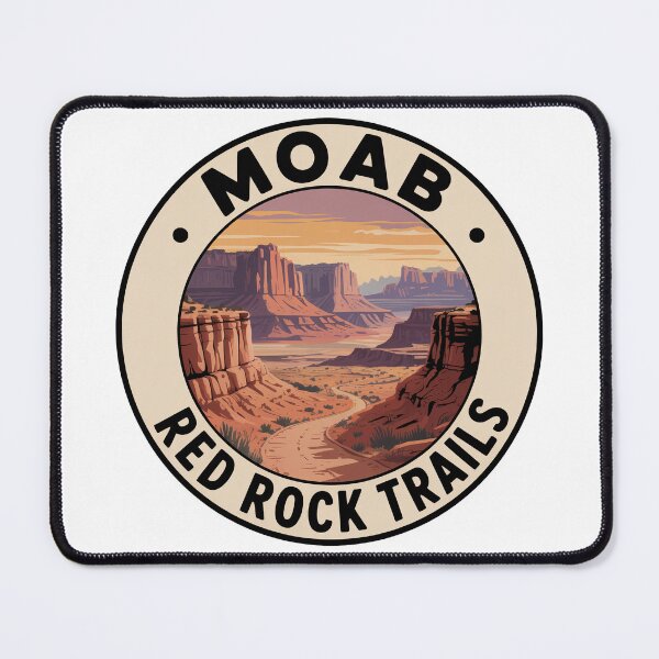 Item preview, Moab Red Rock Trails Sticker – Utah Canyon Desert Landscape designed and sold by pod24.