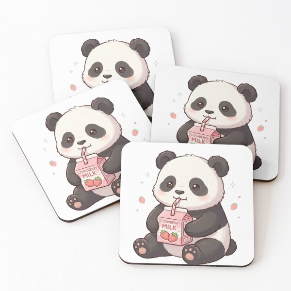 Artikelvorschau, Erdbeermilch-Panda entworfen und verkauft von Luminish.