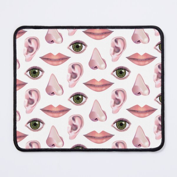Item preview, Face Parts – Eyes, ears, nose and lips a gloriously quirky repeat pattern! designed and sold by Fabulosa Designs.