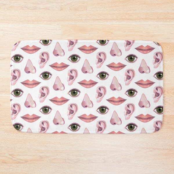 Item preview, Face Parts – Eyes, ears, nose and lips a gloriously quirky repeat pattern! designed and sold by Fabulosa Designs.