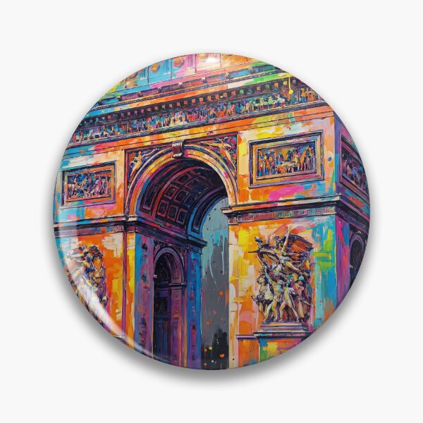 Item preview, Arc de Triomphe – Abstract Colourful Splatter Art designed and sold by Printpix.