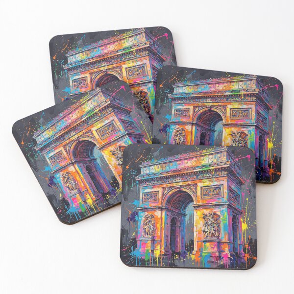 Item preview, Arc de Triomphe – Abstract Colourful Splatter Art designed and sold by Printpix.
