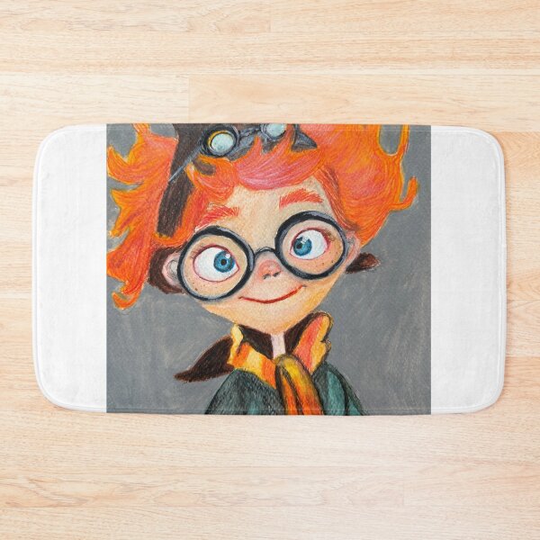 Item preview, Red-haired boy wearing round glasses designed and sold by PetraMatejova.