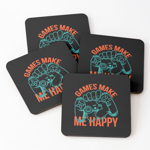Item preview, Games make me happy - gamer quote design designed and sold by CleanDecor.