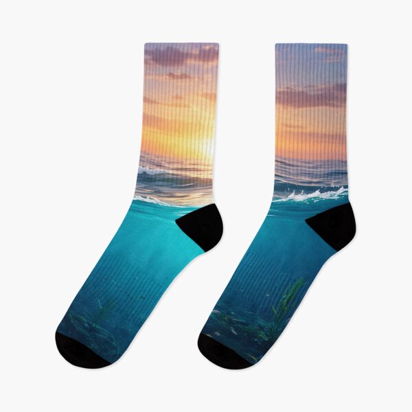 Item preview, Serene Ocean Sunset - Deep Blue Sea & Golden Waves designed and sold by Prestige Parlor.