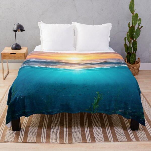 Item preview, Serene Ocean Sunset - Deep Blue Sea & Golden Waves designed and sold by Prestige Parlor.