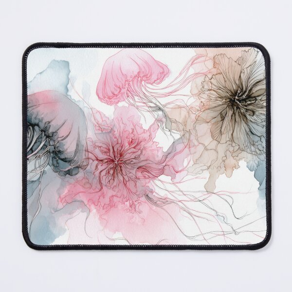 Item preview, Jellyfish swim in colorful waters designed and sold by anytka.