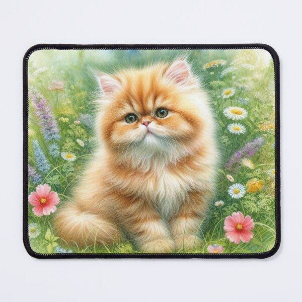 Item preview, Whiskers in the Wildflowers designed and sold by TinCatOutPost.