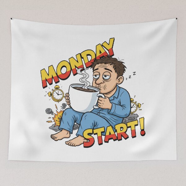 Item preview, Funny MONDAY START! designed and sold by Giulivo Store Graphic.