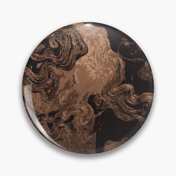 Item preview, Copper Topographic Abstract – Earth Texture Line Art designed and sold by RidaSalArt.