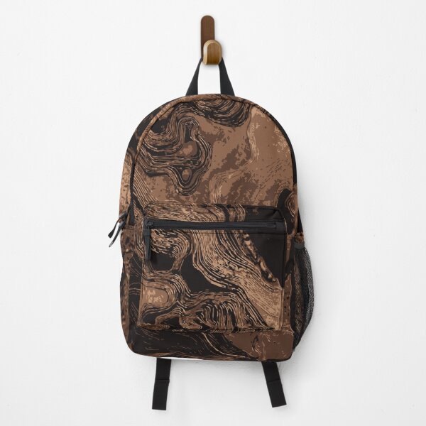 Item preview, Copper Topographic Abstract – Earth Texture Line Art designed and sold by RidaSalArt.