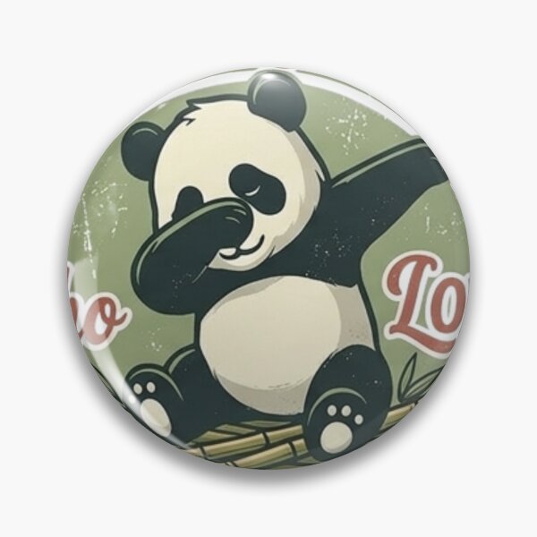 Item preview, Just A Panda Who Loves To Dab Retro Vintage Bamboo Aesthetic designed and sold by Wear Sculpt.