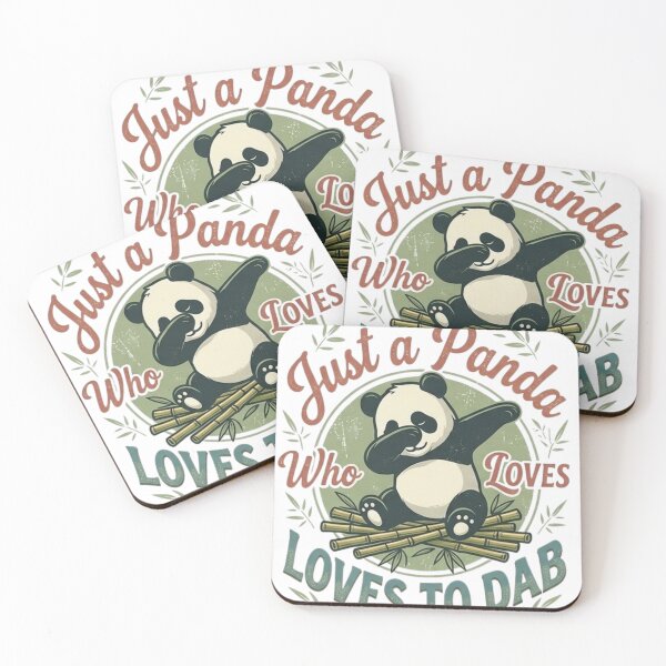 Item preview, Just A Panda Who Loves To Dab Retro Vintage Bamboo Aesthetic designed and sold by Wear Sculpt.